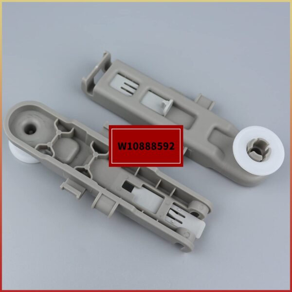 2 pcs W10888592 Dishwasher Upper Rack Wheel Top Replacement Part Compatible with Whirlpool Kenmore Maytag Dishwashers Upper Dishrack Roller Assembly- Replaces WP8575281 PS11769236 8575281 - Image 2