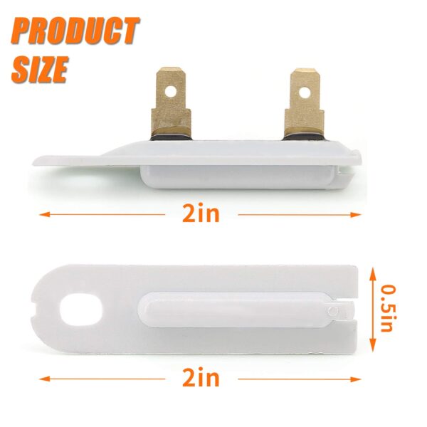 4 Pack 3392519 Dryer Thermal Fuse Replacement Part for Whirlpool Maytag Kenmore Dryers, 3388651, 3392519, 694511, 80005, WP3392519VP (4) - Image 4