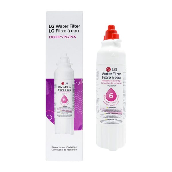 LG LT800P- 6 Month / 200 Gallon Capacity Replacement Refrigerator Water Filter (NSF42 and NSF53) ADQ73613401, ADQ73613408, or ADQ75795104, White - Image 4