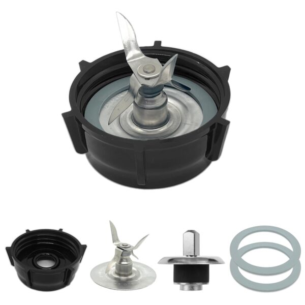 for Oster Blender Replacement Parts Blender Ice Crusher Blade with Jar Base Cap Coupling Stud Slinger Pin and 2 Rubber O Ring Sealing Ring Gasket - Image 2