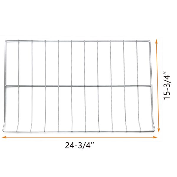 24-3/4” Shelves Range Oven Rack Grates Replacement for Whirlpool Oven Part WPW10179152, W10179152, WP4455488, MET8665XB00 MET8665XB02 GBD309PVB00, GBD309PVB02 - Image 6