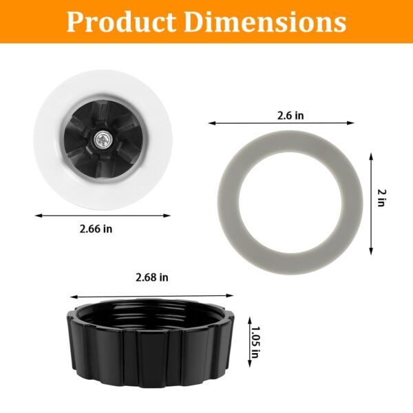 Replacement Parts For Hamilton Beach Blender Blades with Blade Gasket - Image 6