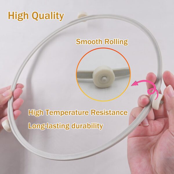 9.5in WB06X10705 Microwave Turntable Support Ring Replacement for GE Microwaves with Rollers,Microwave Oven Tray Turnable Ring,Glass Plate Tray Support Holder - Image 3