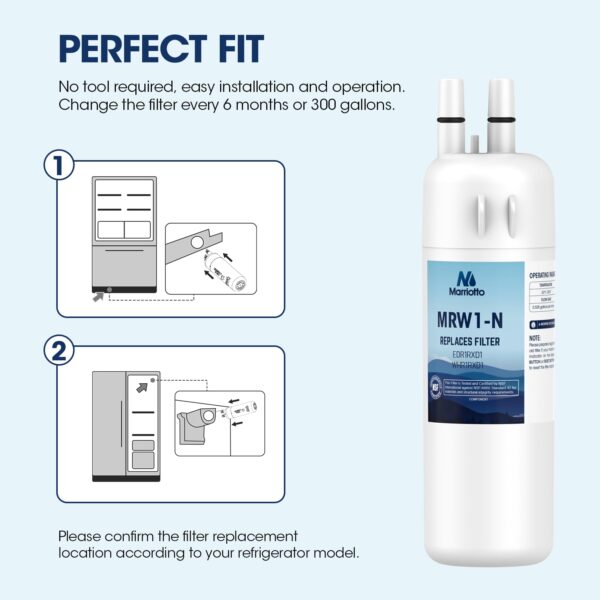 MARRIOTTO EDR1RXD1 Water Filter Compatible with Filter 1,3 Pack - Image 5