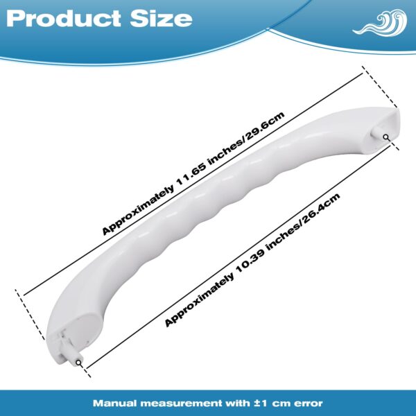 WB15X335 Microwave Door Handle Compatible with Select GE Spacemaker XL - Image 7