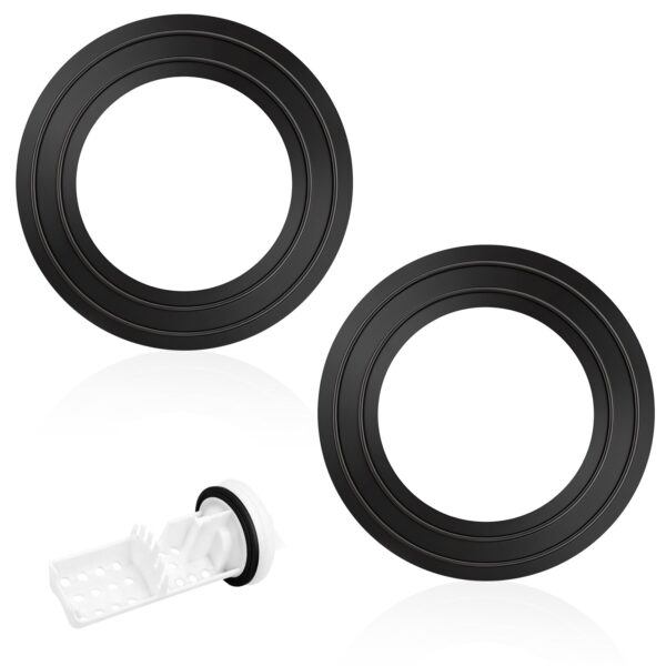 2PCS Washer Drain Pump Filter Gasket Compatible with GE - Image 7