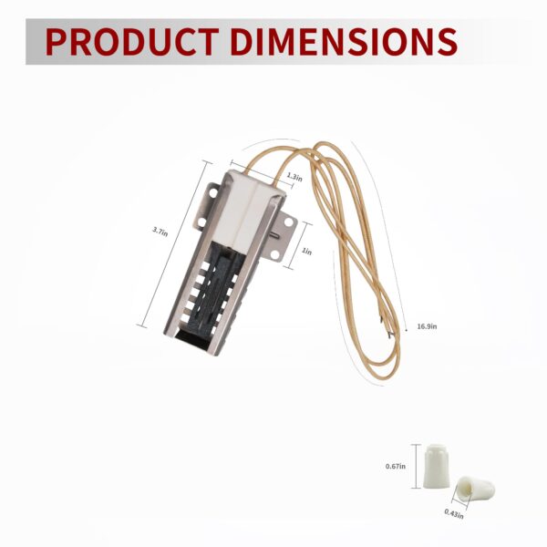 GEIparts WB2X9998 Gas Range Oven Igniter Replacement Flat Ignitor Universal - Image 6