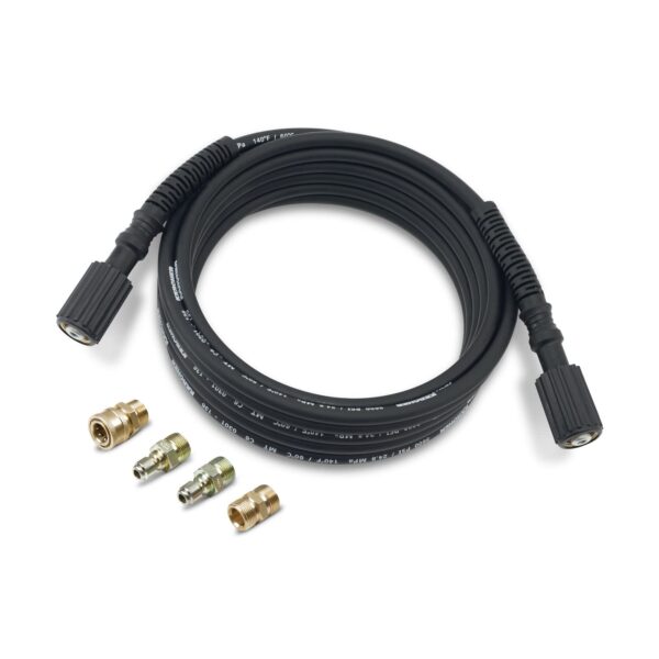Kärcher 25' High Pressure Extension Hose for Pressure Washers up to 3600 PSI - with Adapters Included - Quick Connect or M22 Fitting - Image 3