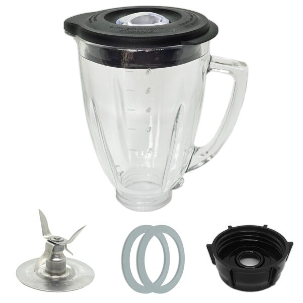 6 Cup Blender Glass Jar Replacement Parts with Blade for Oster Osterizer Classic Series NOT fit Pro Master or Versa models - Image 3