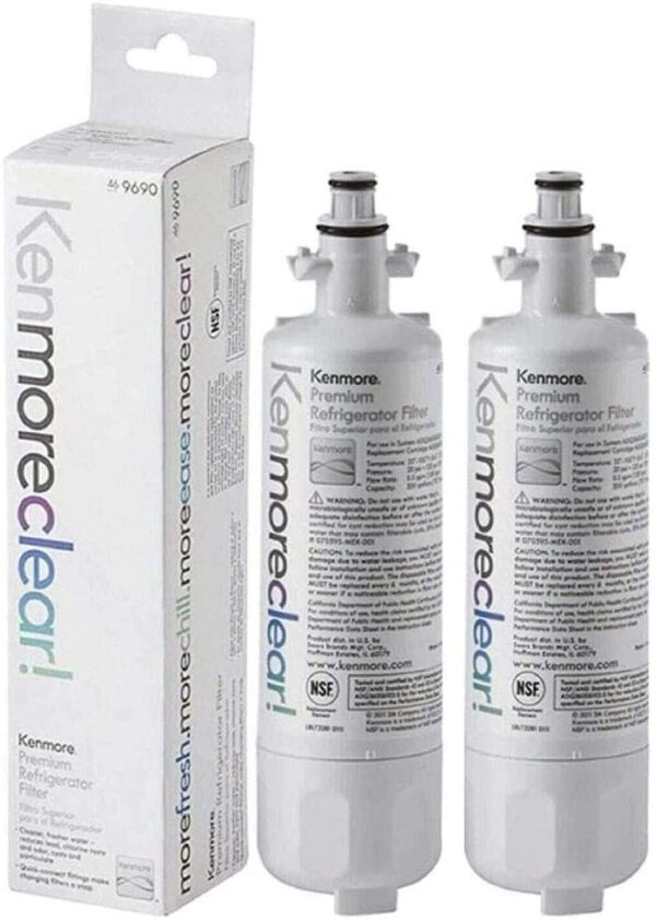 9690 Refrigerator Water Filter,Compatible for kenmore 9690,46-9690,469690 Refrigerator Water Filter white (2-Pack)… - Image 3