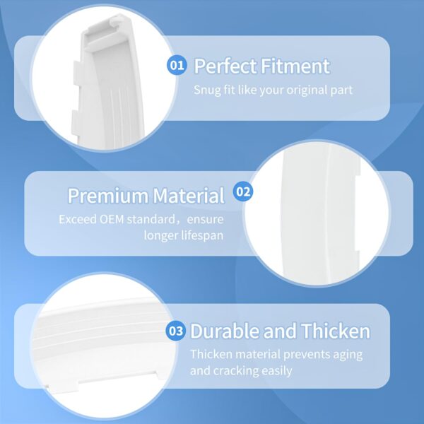 Replacement GE GUD27ESSMWW Dryer Handle for GE Clothes Laundry Dryer Parts WE01X30378 WE01X25878 PS1177202 WE1M1068 GUD27ESSM1WW Washer and Dryer Stackable Handle - Image 3