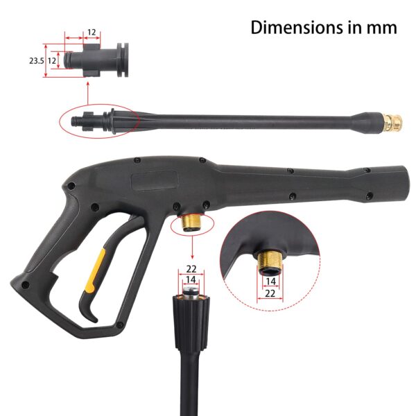 BEAR FORCE Pressure Washer Gun Kit with Wand, Nozzle & Adapter - Image 3