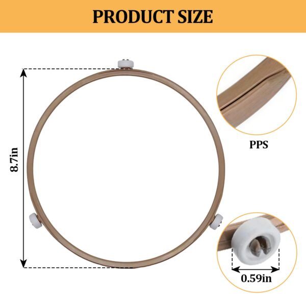 Microwave Turntable Ring Replacement 8.7-Inch Microwave Oven Spinner Replacement Parts with 3 Smooth Rollers Universal Fit for Most Microwaves - Image 3