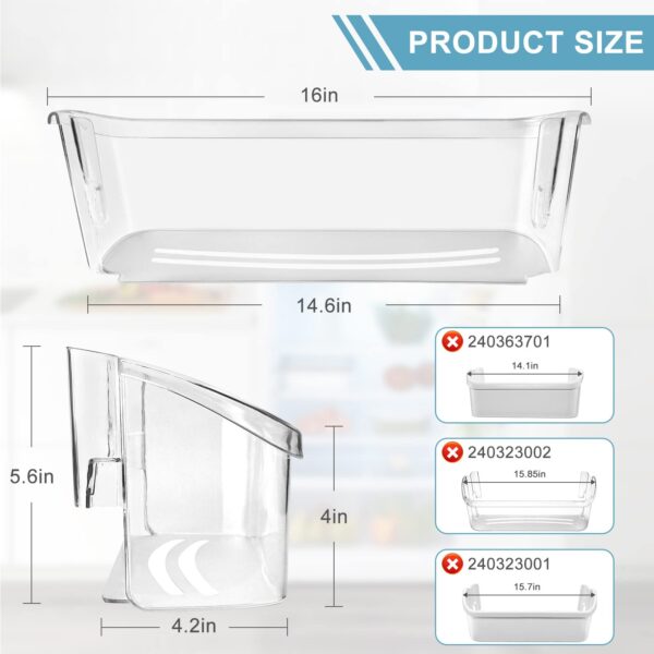 UPGRADED 242126602 Refrigerator Door Bin Shelf Replacement - Image 5