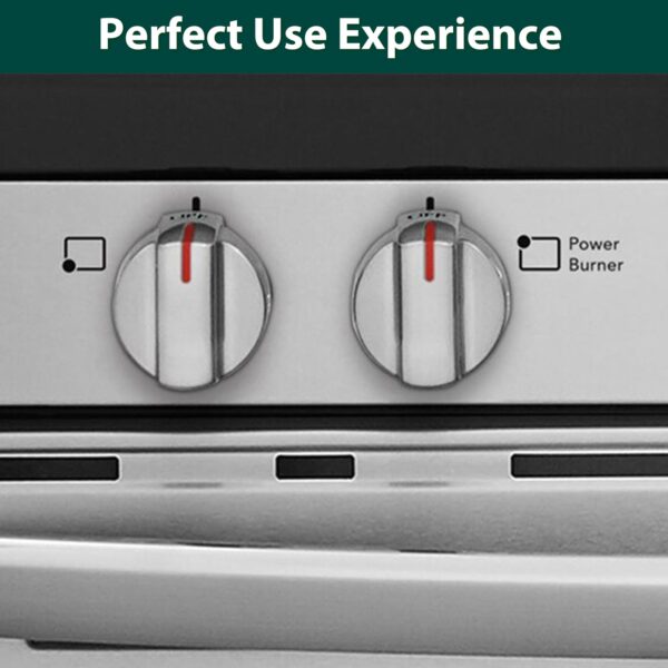 5304509064 Stove Knobs Replacement Parts for Frigidaire Gallery Oven Knob Stove Top Gas Stove Range Cooktop Knob 5304509929 GCRG3060AFC Plastic Range Surface Burner Control Knobs 5 Pcs - Image 3