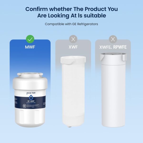 GLACIER FRESH MWF Refrigerator Water Filter Compatible with GE, 1-Pack - Image 6
