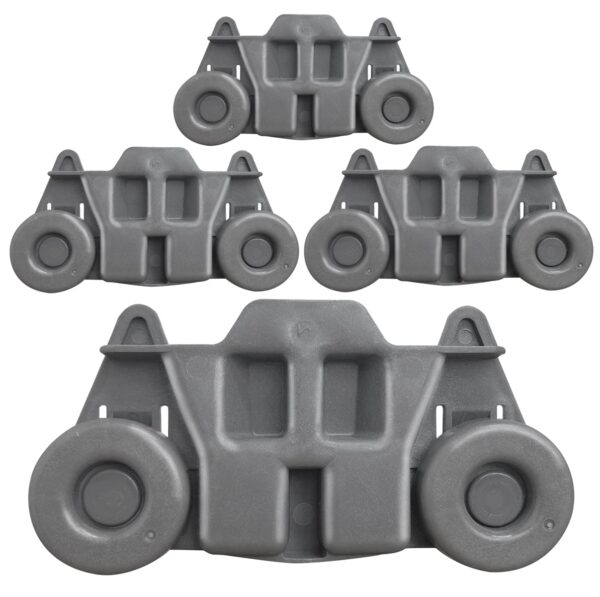 W10195416 Dishwasher Wheels Lower Dish Rack Wheel Part Assembly,Replacement for Maytag/Kitchen Aid/kitchenaid/Whirlpool/Kenmore Dish Rack Replaces AP5983730 W10195416V,AP5983730,PS11722152,Pack of 4 - Image 4