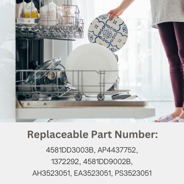 Dishwasher Lower Rack Wheels for LG Replacement Parts, 4 Pcs Dishrack Roller Compatible with LG Dishwasher Replaces 4581DD3003B/C 4581DD9002B 1372292 AP4437752 EA3523051 AH3523051 PS3523051 - Image 3