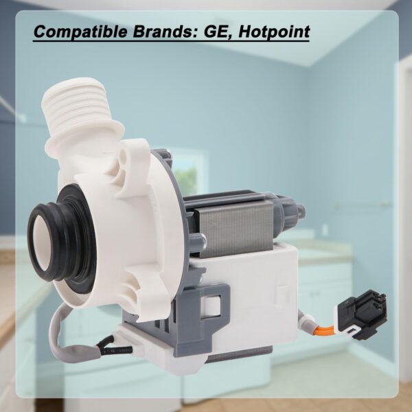 GTW465ASN1WW GTW465ASN3WW Washer Drain Pump Fit for GE GTW465ASN0WW - Image 6