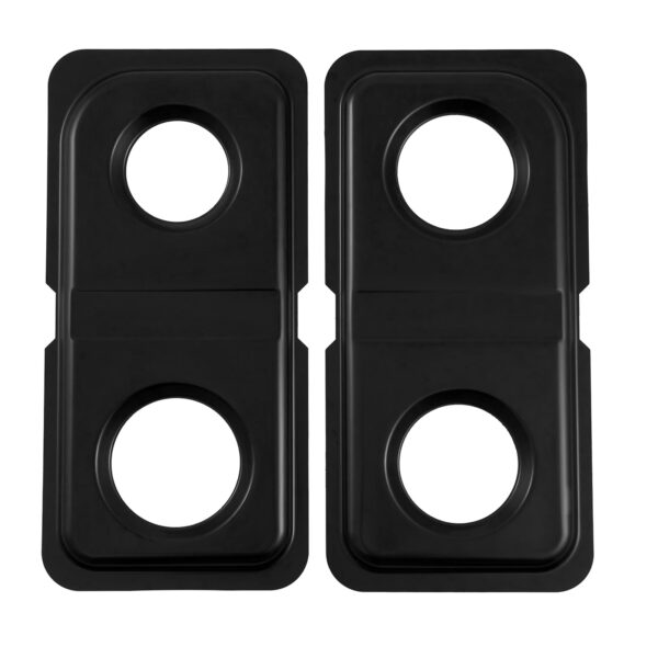 Upgraded Drip Pans Replacement for GE Hotpoint Gas Stove Drip Tray WB34K10009 Right WB34K10010 Left GE Double Oven Burner Drip Pan Spectra Part Gas Drip Bowl Catch Range Cooktop Burner Black 1set - Image 4