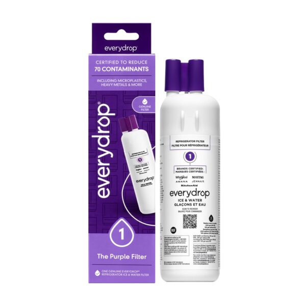 everydrop by Whirlpool Ice & Water Refrigerator Filter 1, Purple, EDR1RXD1 - Image 2