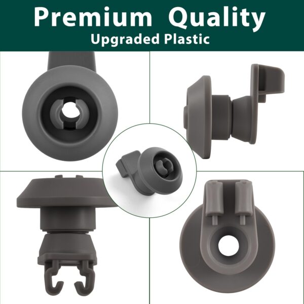 154522902 Dishwasher Wheels Replacement Parts for Frigidaire Dishwasher Dishrack Rollers Bracket Kit Upper Rack Wheel Rollers Frigidaire Kenmore FFCD2413US4A FBD2400KB12B Top Drawer Wheels 4 Pcs - Image 2