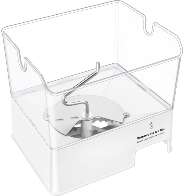 Upgraded WPW10347093 Refrigerator Ice Bucket Compatible with KitchenAid Whirlpool Ice Maker Replacement, Whirlpool Removable Ice Bin W10347100 W10347093 WRF736SDAM14 WRF736SDAM13 Maytag Ice Maker Tray