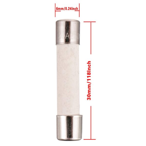 BOJACK Microwave Fuse 20a Ceramic Fuse 20 Amp 250V Slow-Blow Compatible and Universal Replacement for WB27X10388 and Other Microwaves - Image 2