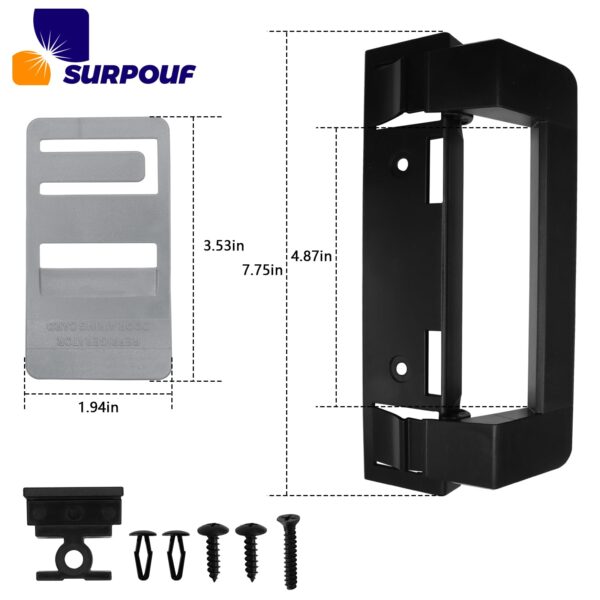 SURPOUF 3316882900 RV Refrigerator Door Handle Replacement Fits for Dometic DM2672 DM2682 DM2872 DM2882 Heavy Duty Black Plastic Handle for RV Camper Refrigerator (2-Pack) - Image 4