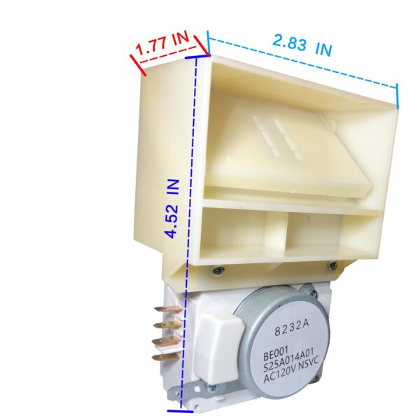 242303001 Air Damper Control Assembly Refrigerator Damper Assembly Compatible with Frigidaire Crosley White Replaces 242303001，AP5788340, PS8746718, EAP8746718, 3016452 Fits DFH, FFE, FFH, FFS, LFS - Image 3