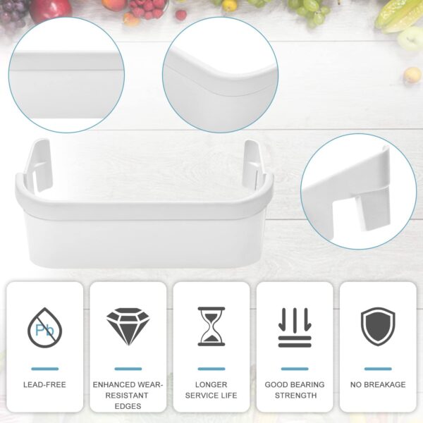 AMI PARTS 240351601 Refrigerator Freezer White Door Bin Dustbin Side Frame - Image 5
