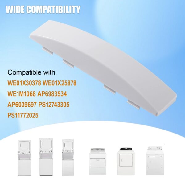 2 Pack Dryer Door Handle Replacement for GE Stackable Dryer GUD27ESSMWW - Image 7