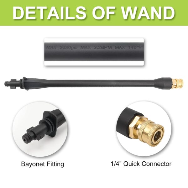 BEAR FORCE Pressure Washer Gun Kit with Wand, Nozzle & Adapter - Image 2