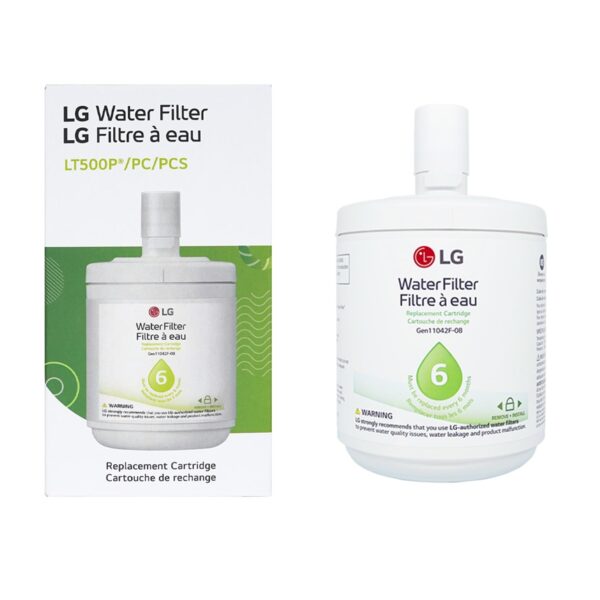 LG LT500P - 6 Month / 500 Gallon Capacity Replacement Refrigerator Water Filter (NSF42 ADQ72910911 , White - Image 3