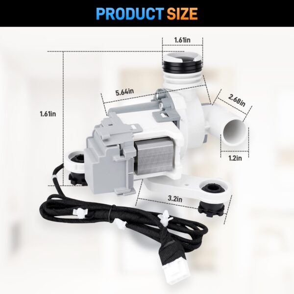 DC97-19289F DC97-19289B DC97-19289A Washer Drain Pump Assembly - Image 6