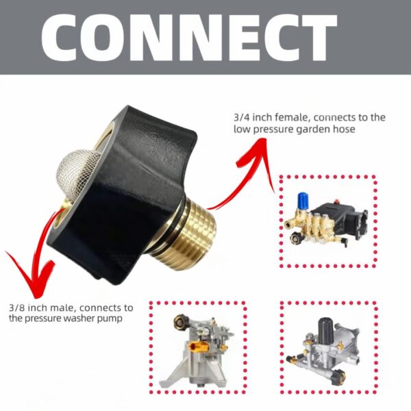 XILEWHZF 7112362 Water Inlet Fitting for Simpson Pressure Washer Pump Parts Compatible, Fits Multiple Pressure Washer Connectors (Copper, 1pc) - Image 4