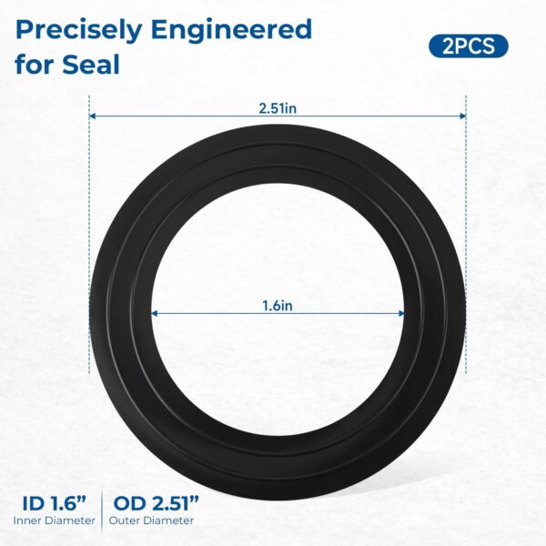 WH23X38617 Drain Pump Filter Gasket Compatible with GE Washer GFQ14ESSN1WW - Image 7