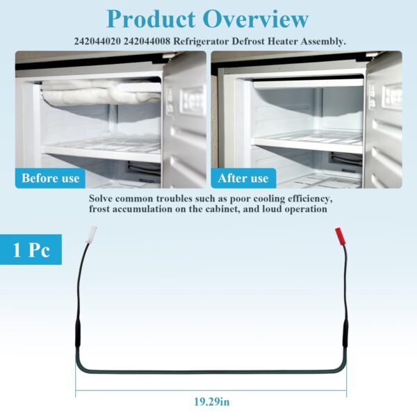 242044020 242044008 Refrigerator Defrost Heater for Frigidaire Refrigerator - Image 3
