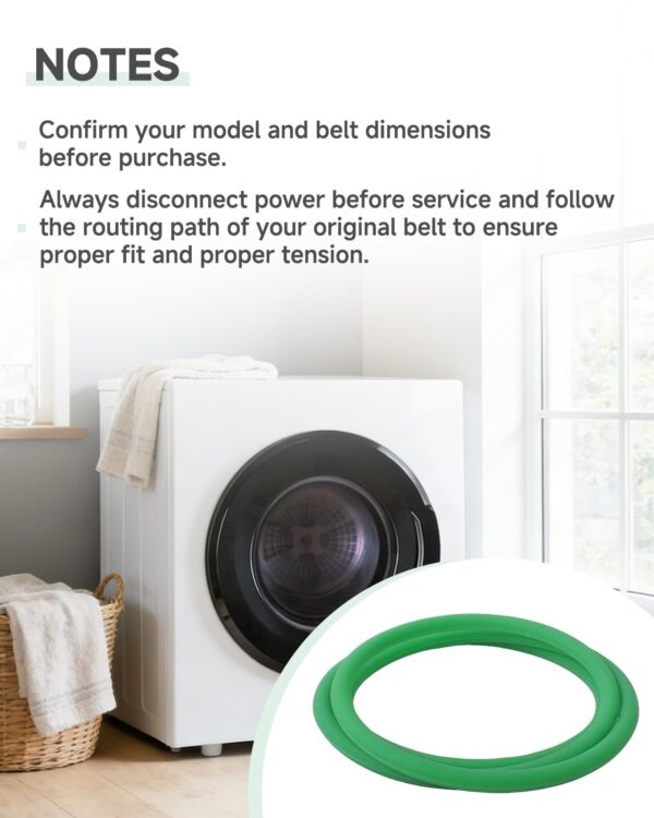 1 Pack TPU Compact Fan Belt mini Belt Replacement Compatible with Black and Decker BCED26 Portable Dryer, Blower Fan Belt Replacement - Image 5