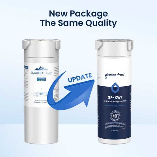 GLACIER FRESH XWF Replacement for GE XWF Refrigerator Water Filter 3 Pack - Image 5