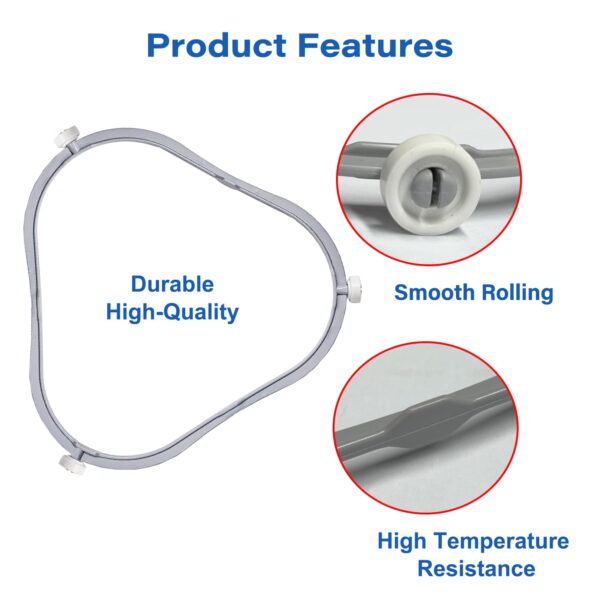 7.48 in W11252182 Microwave Turntable Ring Replacement for Whirlpool with Rollers 8206227 Microwave Glass Tray Support Holder for Whirlpool Microwave Inner Ring Accessories Parts - Image 6