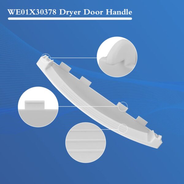 WE01X30378 PS12743305 Dryer Door Handle for GE GUD27ESSMWW GUD27ESSM1WW - Image 7