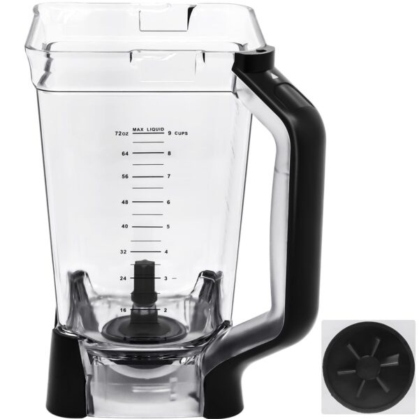 WARDFYT Replacement Pitcher 72 oz XL Compatible with Ninja Blender (New Model) BL610, 72oz Crushing Pitchers Replacement for Ninja BL710WM BL710WMC CO610B CO650B CT610 - Image 8