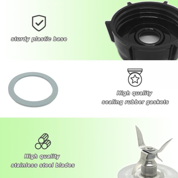 6 Cup Blender Glass Jar Replacement Parts with Blade for Oster Osterizer Classic Series NOT fit Pro Master or Versa models - Image 6