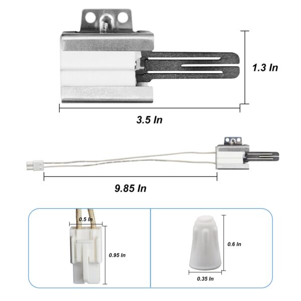 MEE61841401 Gas Range Igniter Replacement for Gas Oven Burner Ignitor- Compatible with LG Gas Stove Ignitor - LG Oven Igniter Replaces MEE61841403 MEE63084901 AP5214765 PS3535362 EAP3535362 - Image 5