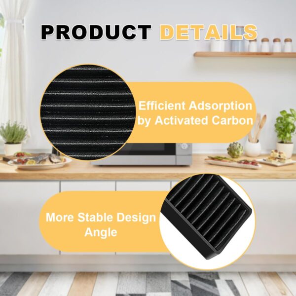 Microwave Charcoal Filter for LG LMHM2237ST, LMH2235ST, LMV2031ST, LMV2031BD, LMHM2237BD, LMVM2033ST, LMV2031SW, LMVM2033BM, MVEL2125F,ken-more model 726, 5230W1A003A Replacement. - Image 4