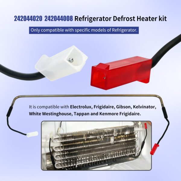 242044008 Refrigerator Defrost Heater Kit Fit Frigidaire Westinghouse - Image 7