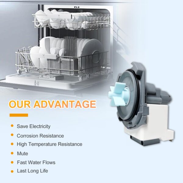 DD81-02635A B20-3A01 Dishwasher Drain Pump Assembly D.I.Accessa Original Equipment Manufacturer(OEM) Part Fit For DW80N3030us DW80R2031 DW80CG4021SRAA DW80CG4051SRAA DW80M2020US/AA Series - Image 3