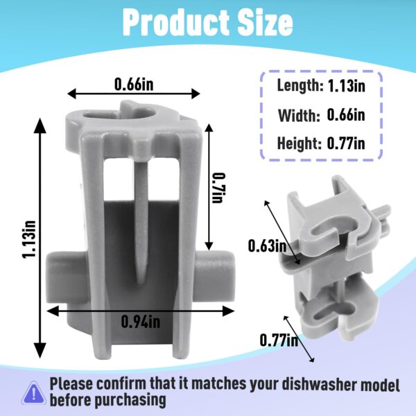 2PCS MEG64438801 Dishwasher Rack Fixing Clips Compatible with LG Rack Parts - Image 6