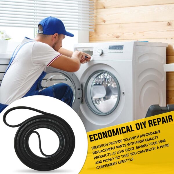 Seentech 341241 Dryer Drum Belt Compatible with Whirlpool Kenmore Roper - Image 5